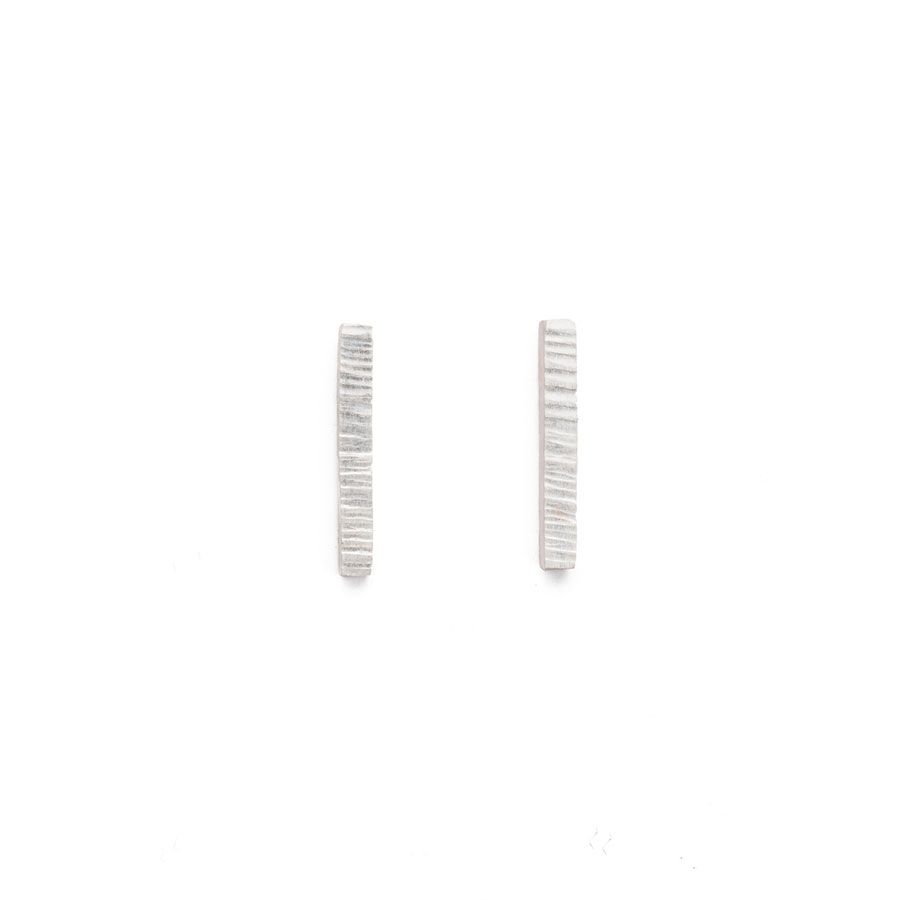 Sterling Silver Bar Stud Earrings
