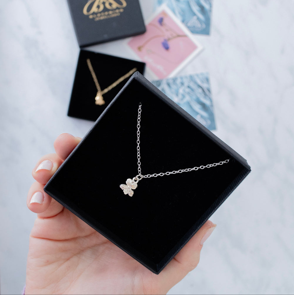 Blackbird Jewellery Gift Box with Violet Necklace – Romantic Gift for Her