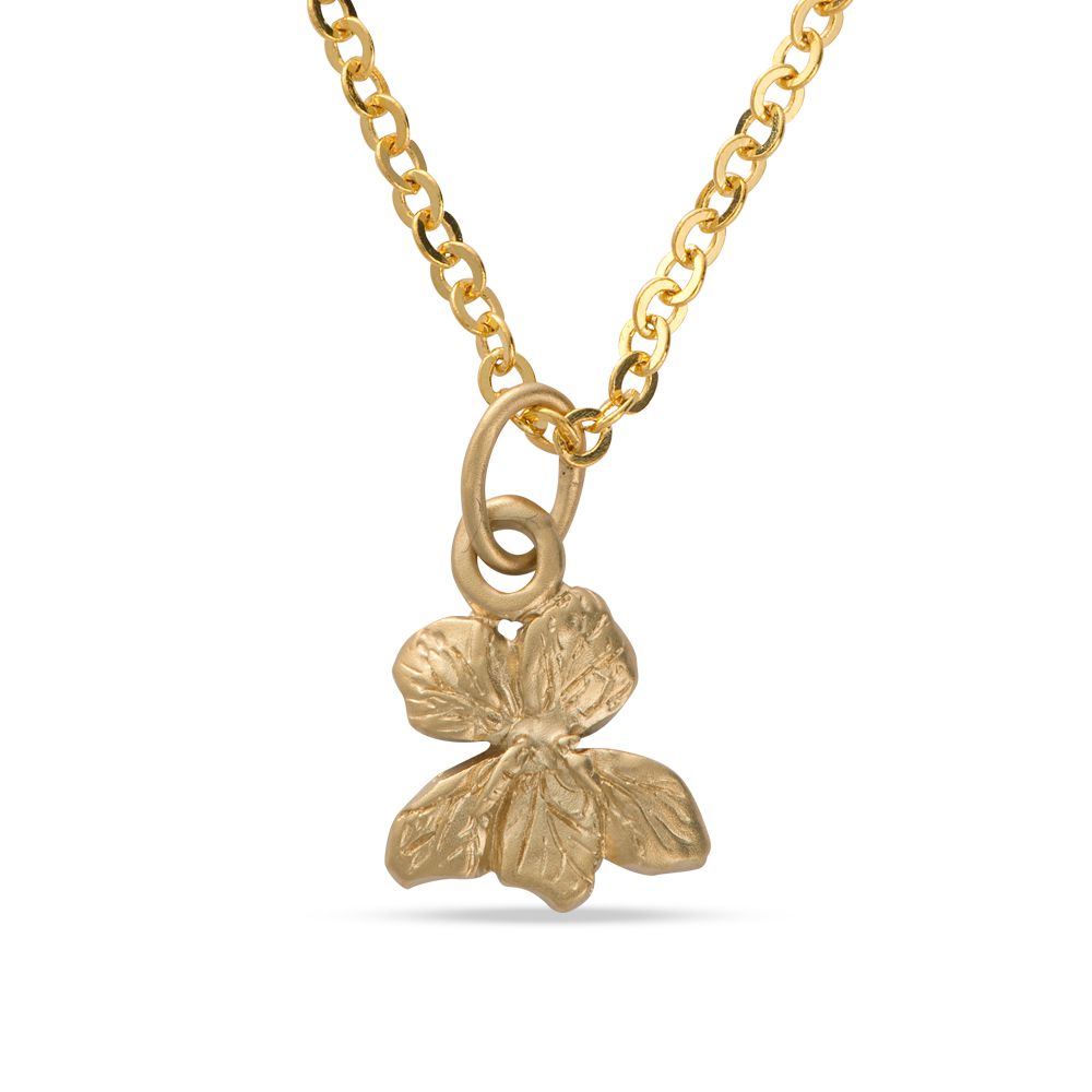 Violet Necklace in Sterling Silver – Handmade Floral Jewellery Gift