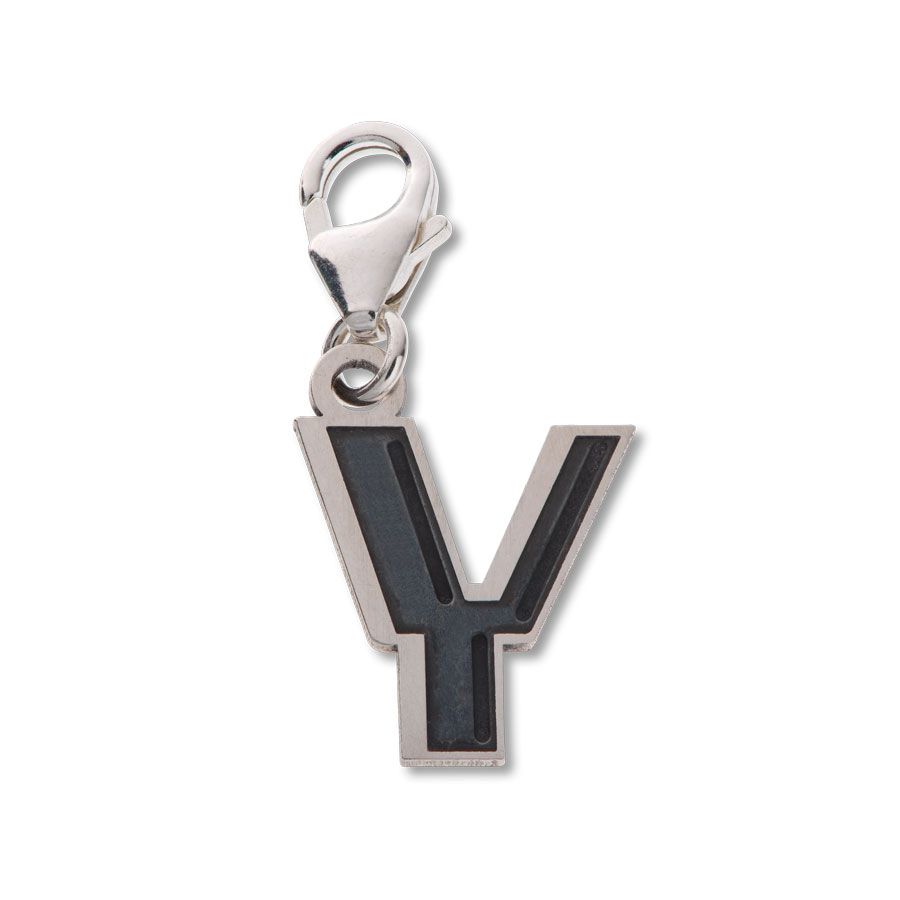Comic Book Style Letter Y Alphabet Charm
