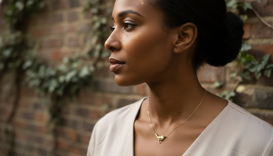 The Wren Necklace: A Handcrafted Symbol of Resilience and Song - Blackbird Jewellery