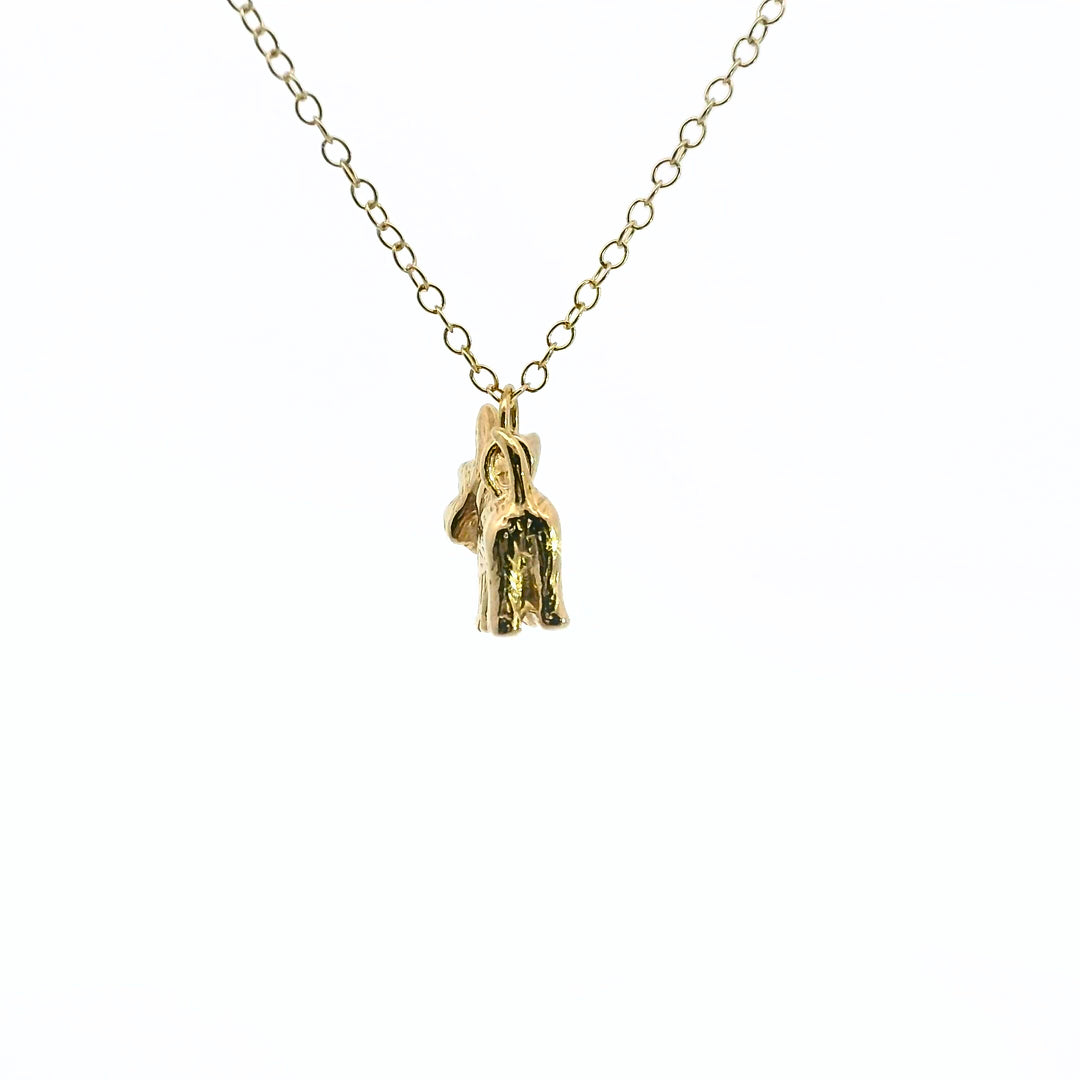 18ct Gold Vermeil Scottie Dog Necklace