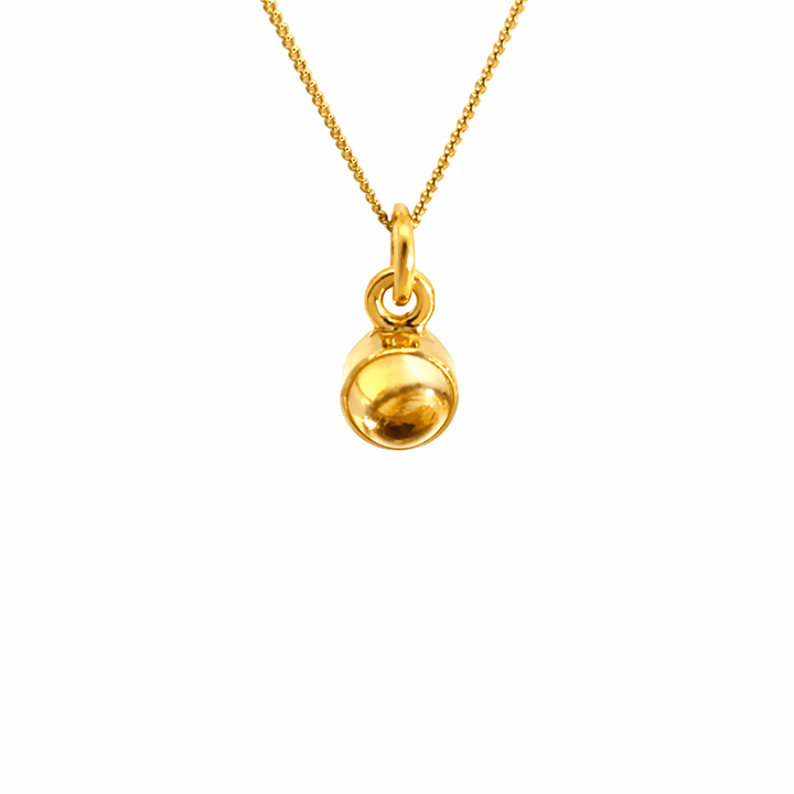 18ct Gold Vermeil Citrine Necklace by Blackbird Jewellery | Handmade jewellery
