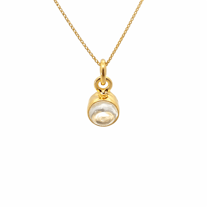 18ct Gold Vermeil Crystal Necklace by Blackbird Jewellery | Handmade jewellery