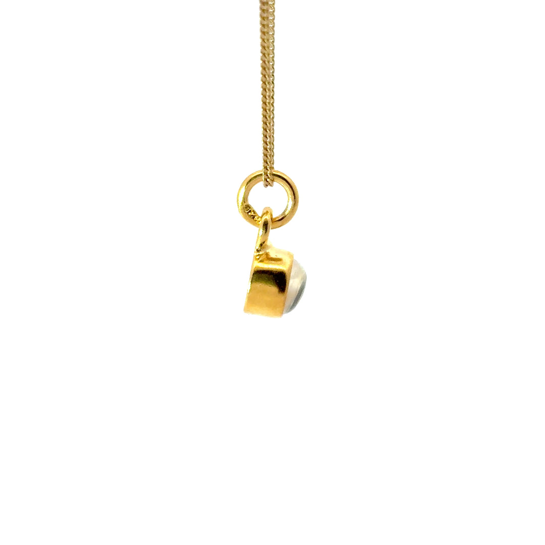 18ct Gold Vermeil Crystal Necklace by Blackbird Jewellery | Handmade jewellery