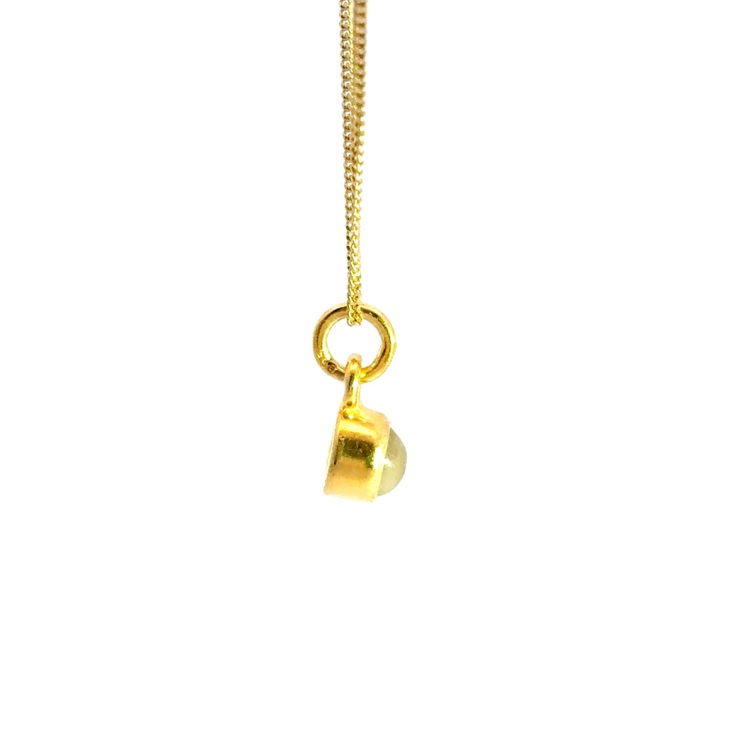 18ct Gold Vermeil Moonstone Necklace by Blackbird Jewellery | Handmade jewellery