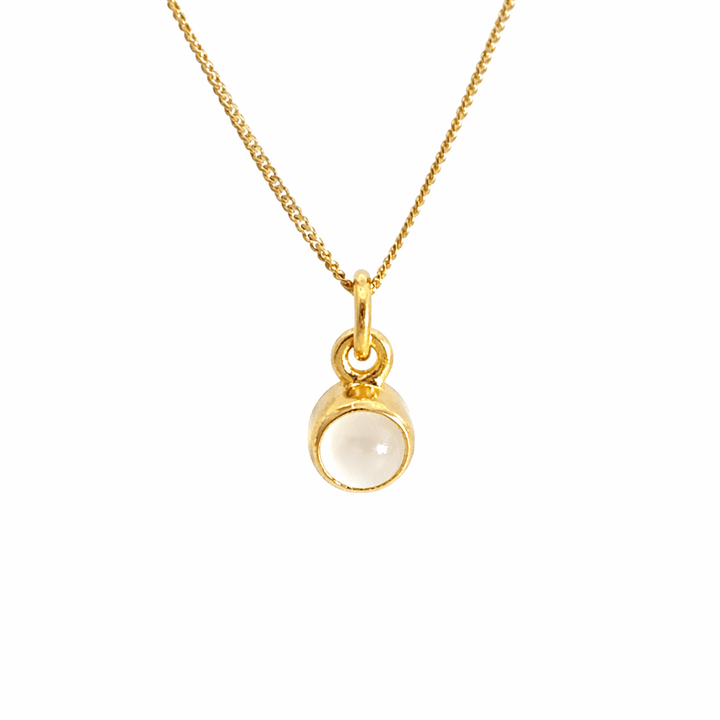 18ct Gold Vermeil Moonstone Necklace by Blackbird Jewellery | Handmade jewellery