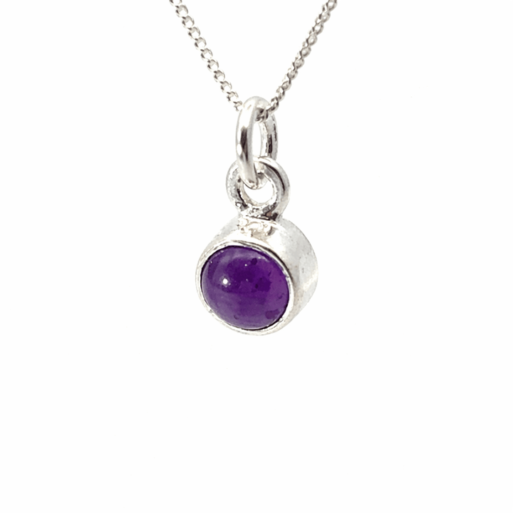 Sterling Silver Amethyst Necklace by Blackbird Jewellery | Handmade jewellery