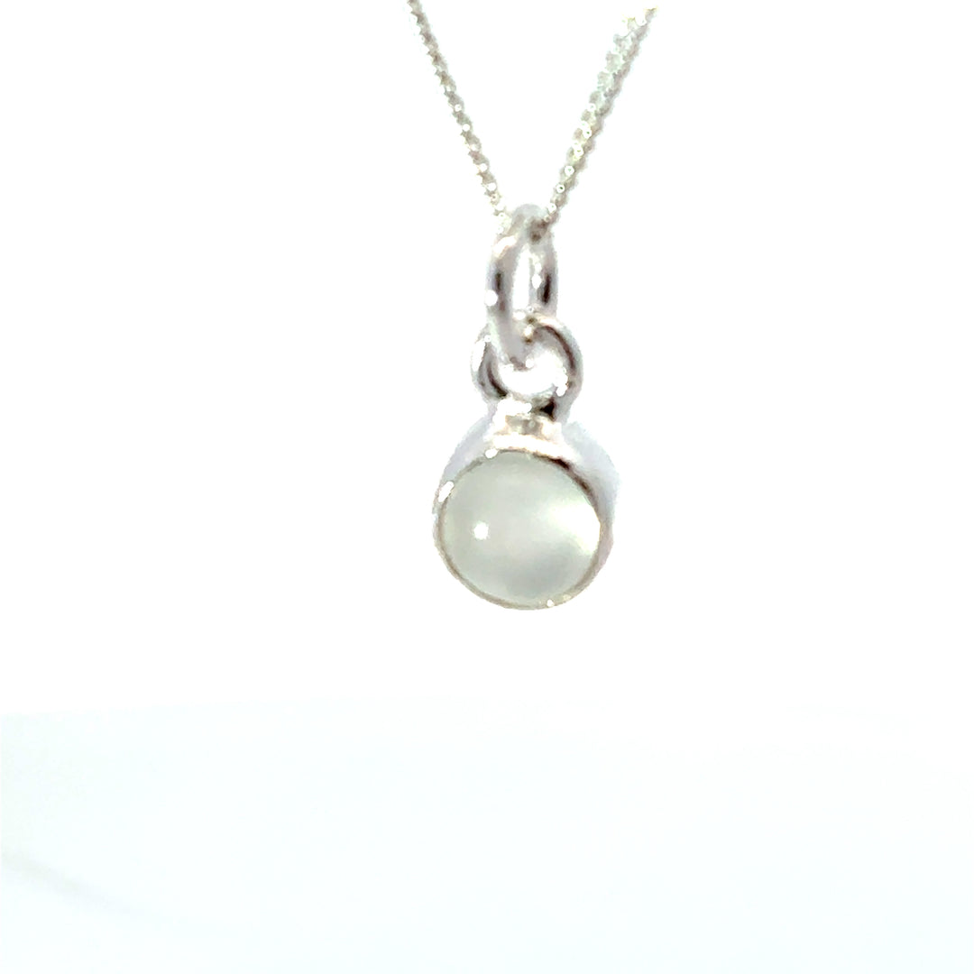 Blackbird Jewellery Sterling Silver Moonstone Necklace with June birthstone
