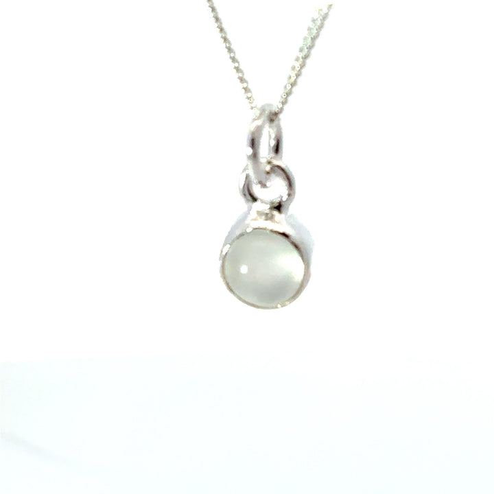 Sterling Silver Moonstone Necklace by Blackbird Jewellery | Handmade jewellery