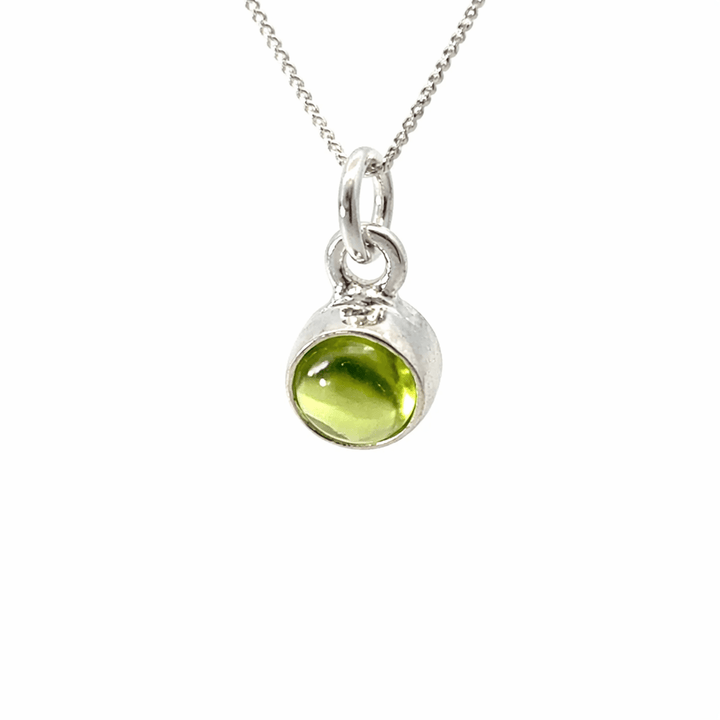 Sterling Silver Peridot Necklace by Blackbird Jewellery | Handmade jewellery
