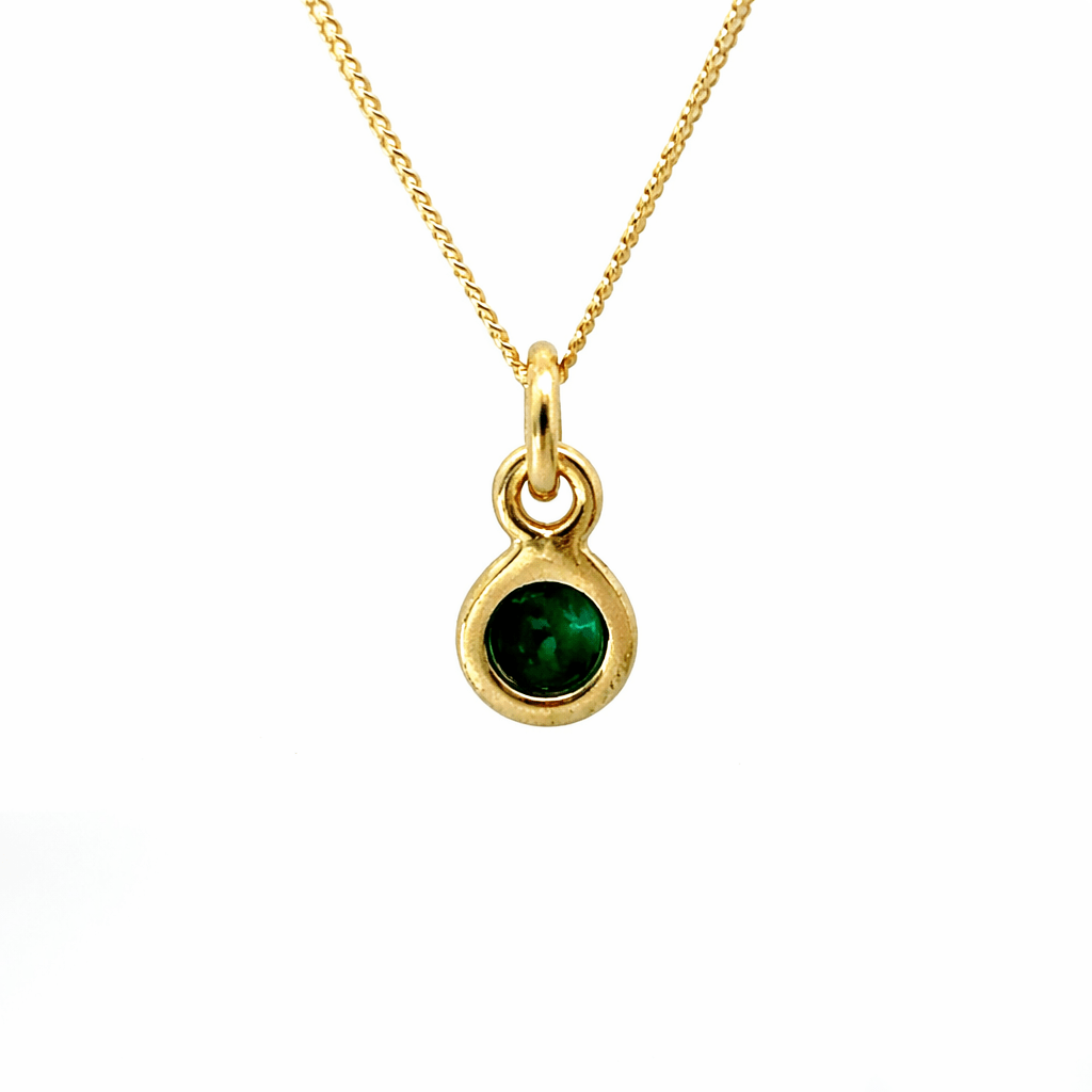 18ct Gold Vermeil Turquoise Necklace by Blackbird Jewellery | Handmade jewellery