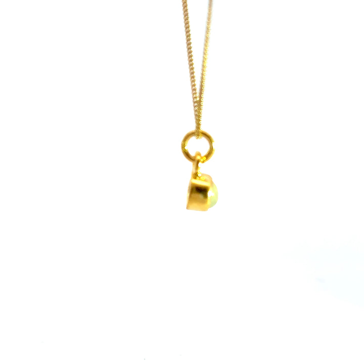 18ct Gold Vermeil Ethiopian Opal Necklace by Blackbird Jewellery | Handmade jewellery