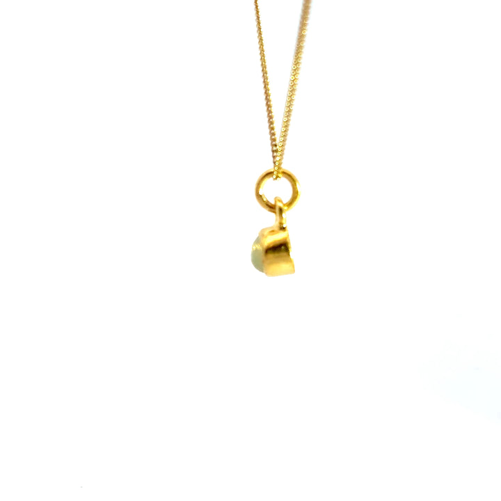 18ct Gold Vermeil Ethiopian Opal Necklace by Blackbird Jewellery | Handmade jewellery