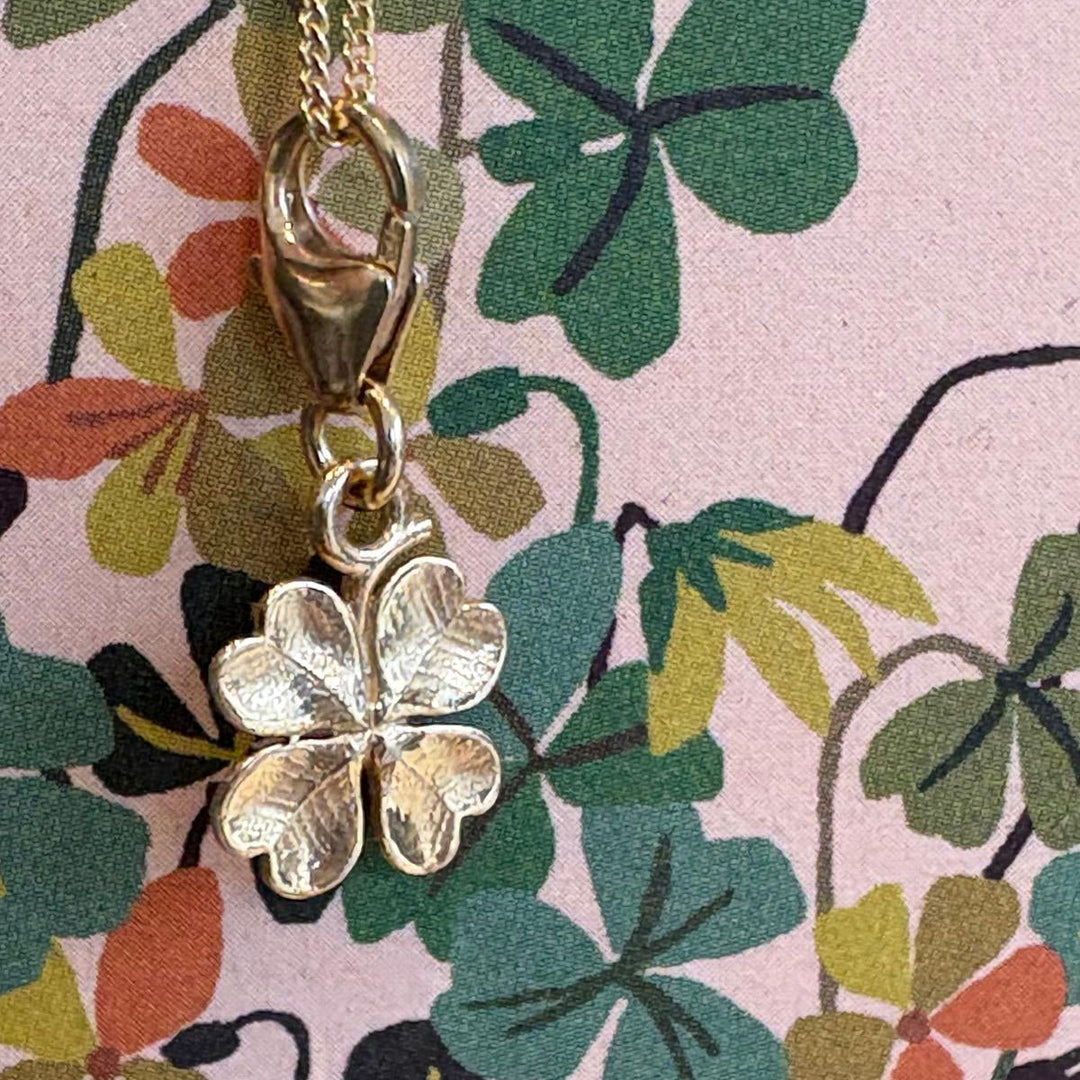 18ct Gold Vermeil Four Leaf Clover Necklace by Blackbird Jewellery | Handmade jewellery