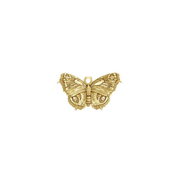 18ct Gold Vermeil Peacock Butterfly Clip - On Charm by Blackbird Jewellery | Handmade jewellery