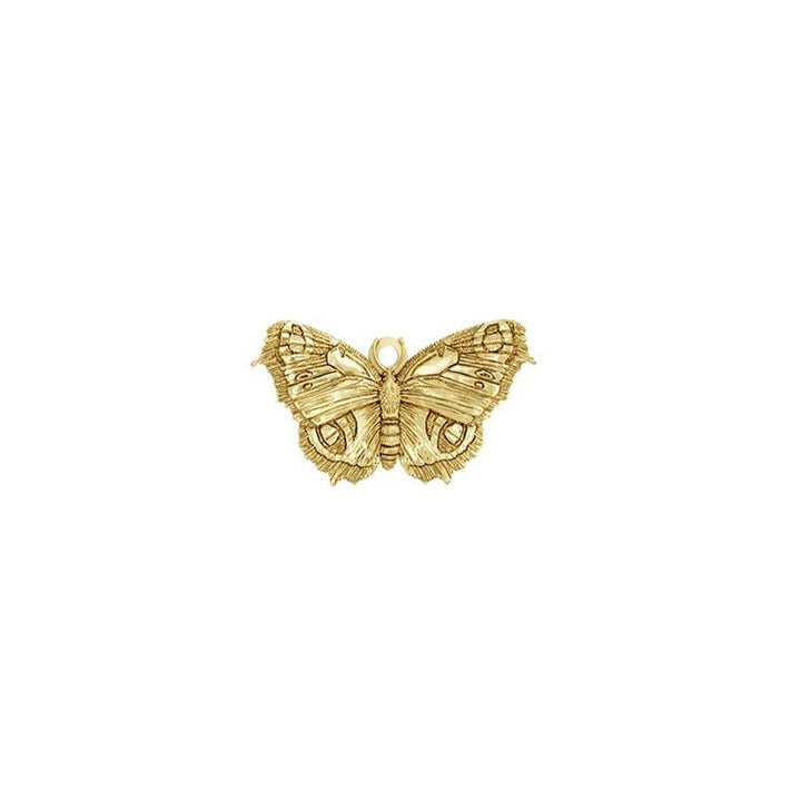 18ct Gold Vermeil Peacock Butterfly Clip - On Charm by Blackbird Jewellery | Handmade jewellery