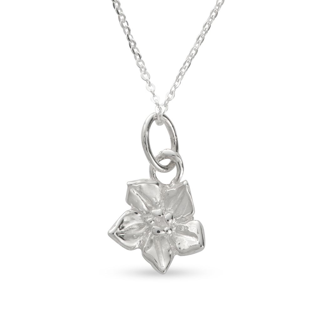 Blackbird Jewellery Handmade Sterling Silver Forget Me Not Birth Flower Jewellery – September Birthday Gift
