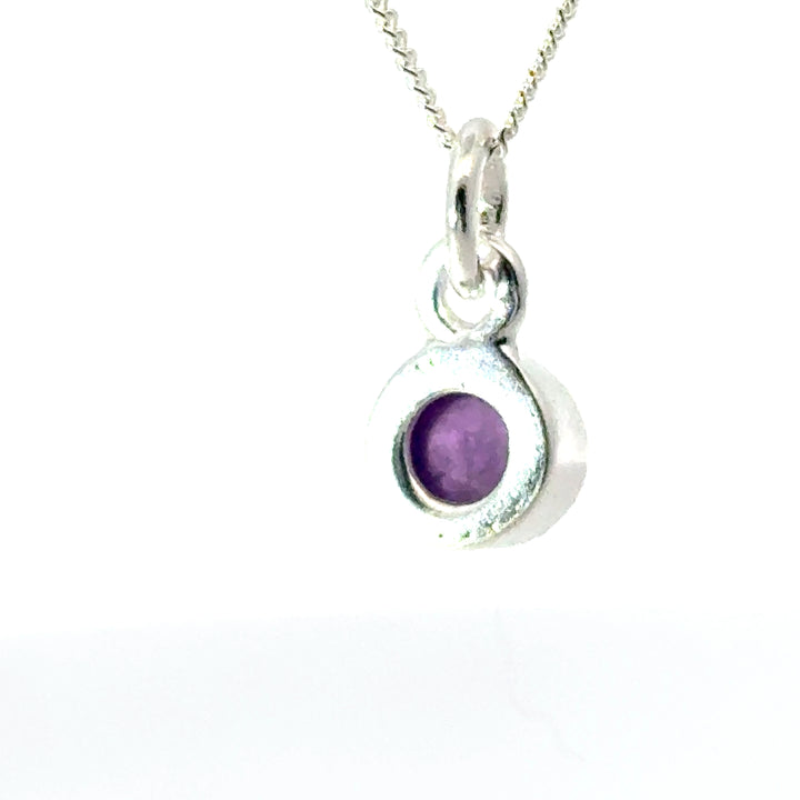 Sterling Silver Amethyst Necklace by Blackbird Jewellery | Handmade jewellery
