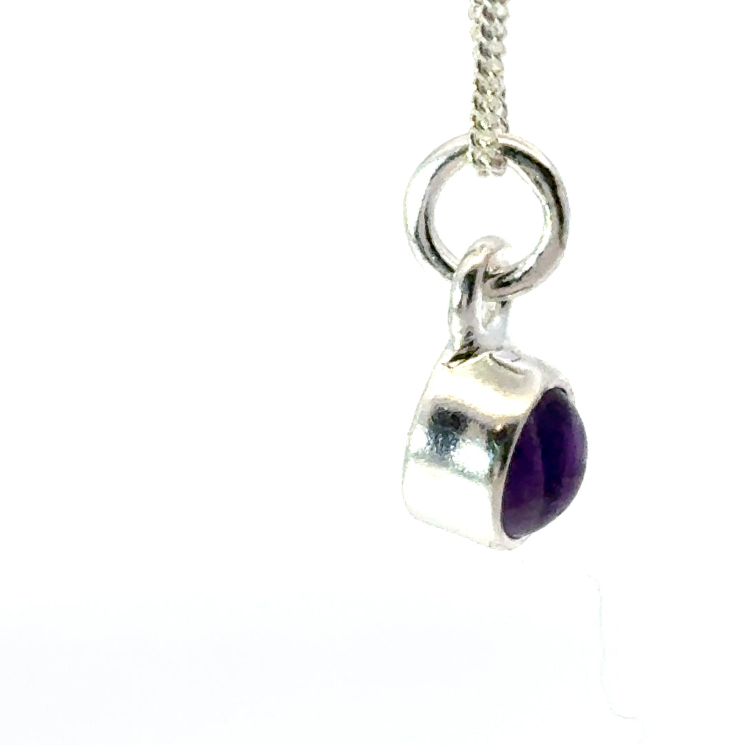Sterling Silver Amethyst Necklace by Blackbird Jewellery | Handmade jewellery