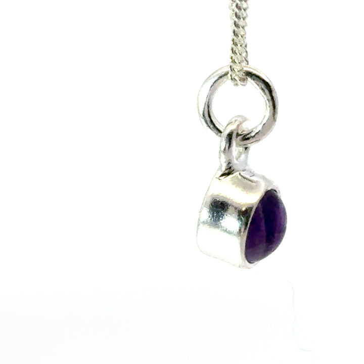 Sterling Silver Amethyst Necklace by Blackbird Jewellery | Handmade jewellery