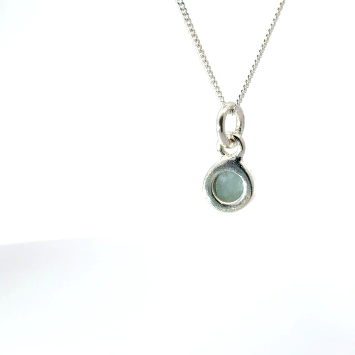 Sterling Silver Aquamarine Necklace by Blackbird Jewellery | Handmade jewellery