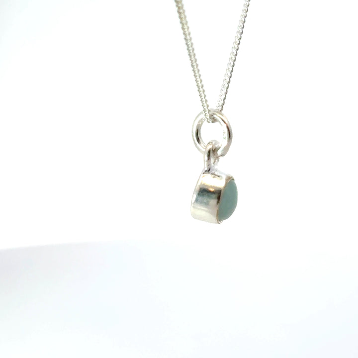 Sterling Silver Aquamarine Necklace by Blackbird Jewellery | Handmade jewellery