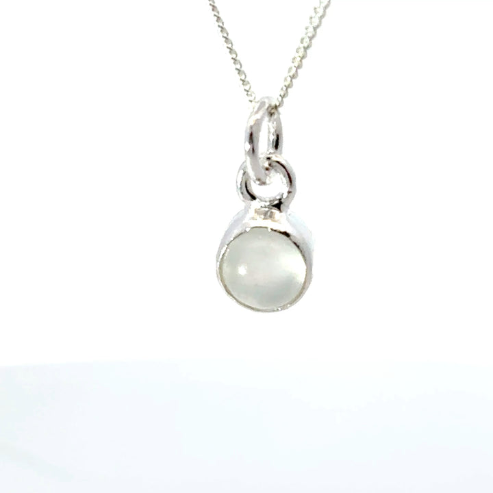 Sterling Silver Moonstone Necklace by Blackbird Jewellery | Handmade jewellery