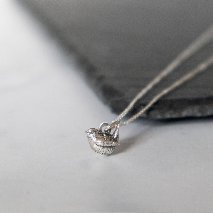 Blackbird Jewellery Sterling Silver Wren Charm – Handmade Bird Lover Jewellery