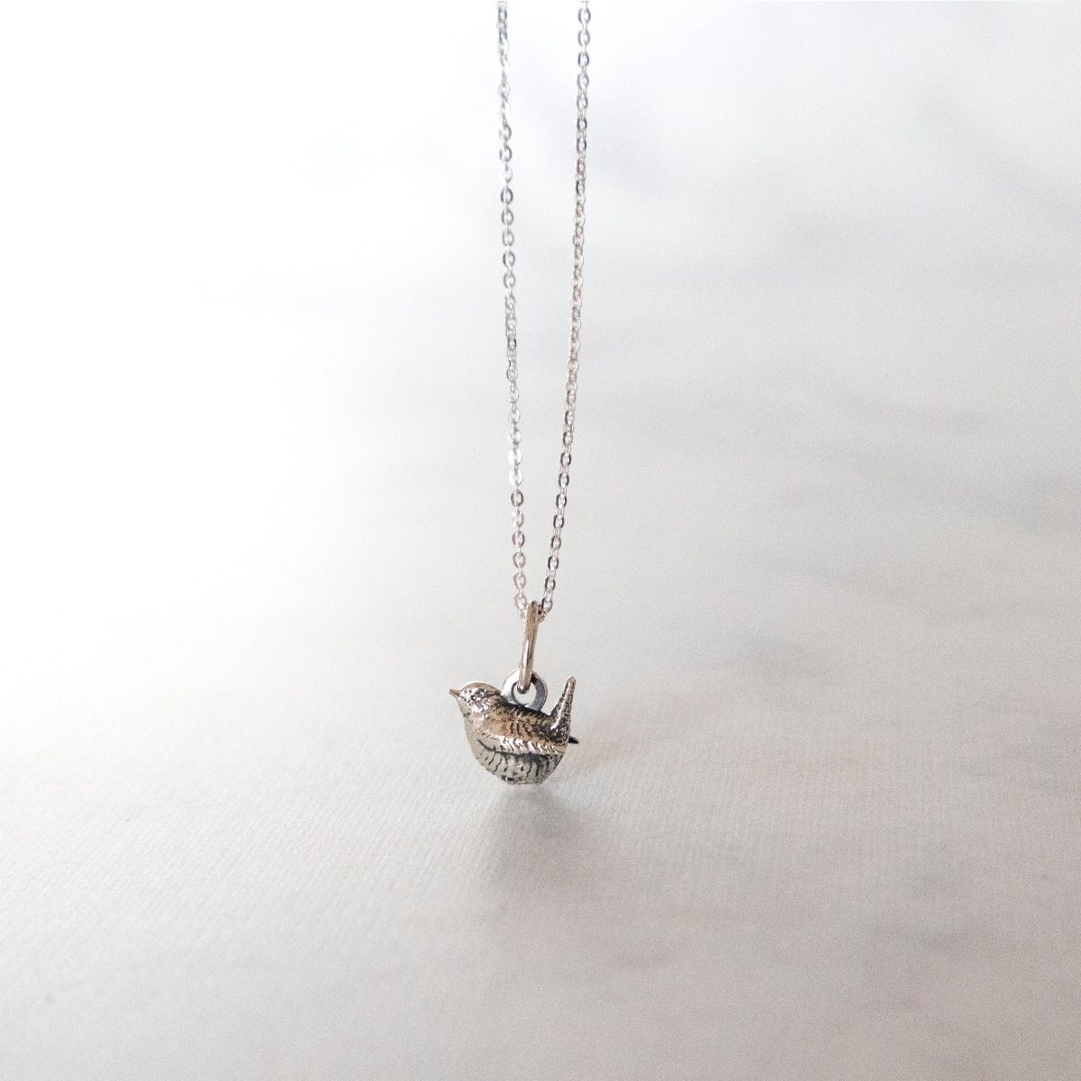Blackbird Jewellery | Gift | Sterling Silver Mini Wren Necklace