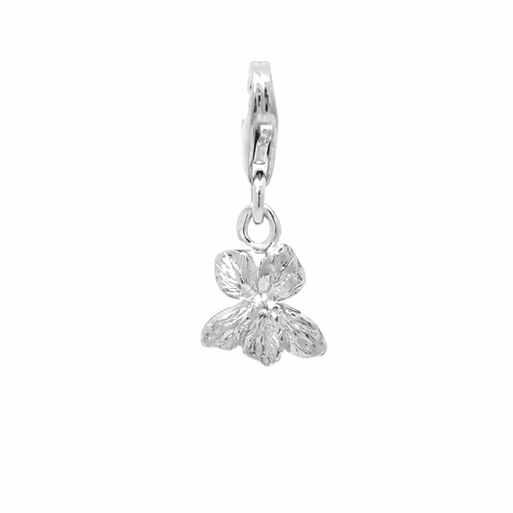 Sterling Silver Violet Clip-On Charm