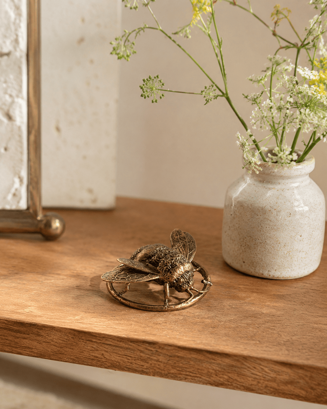 Bumble Bee Bronze Miniature Sculpture by Blackbird Jewellery | Handmade jewellery