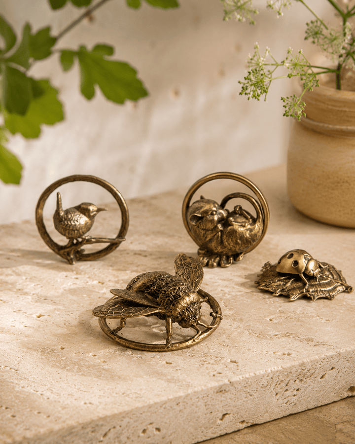 Bumble Bee Bronze Miniature Sculpture by Blackbird Jewellery | Handmade jewellery