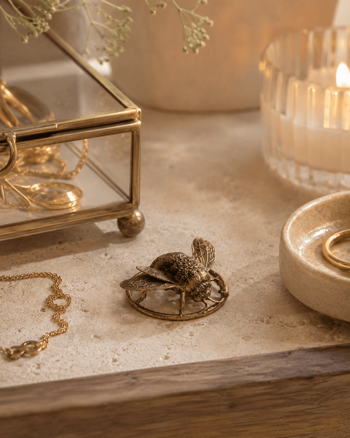Bumble Bee Bronze Miniature Sculpture by Blackbird Jewellery | Handmade jewellery
