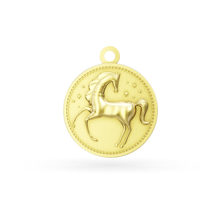 Gold Vermeil Enchanted Animals Horse Charm