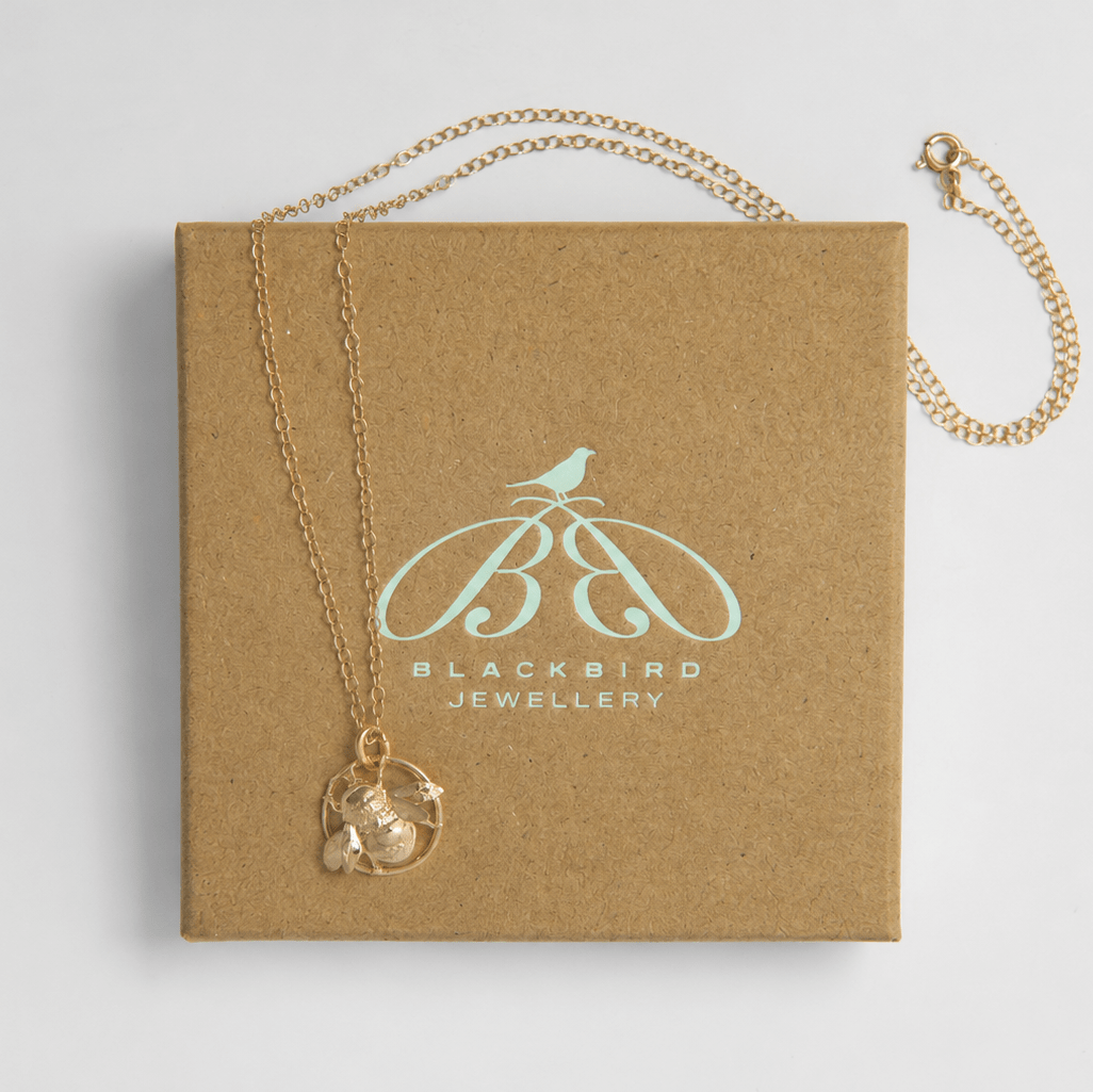 18ct Gold Vermeil Queen Bee Necklace by Blackbird Jewellery | Handmade jewellery