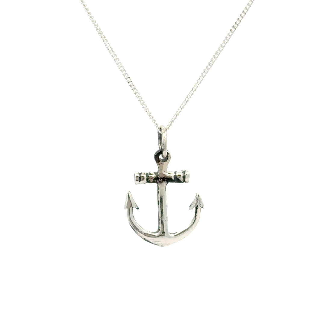 Sterling Silver Anchor Necklace