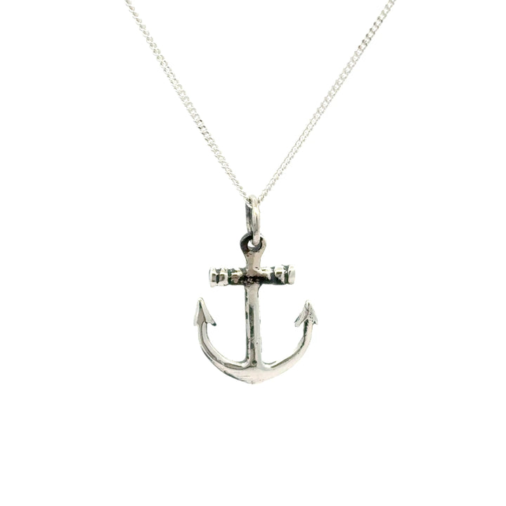Sterling Silver Anchor Necklace