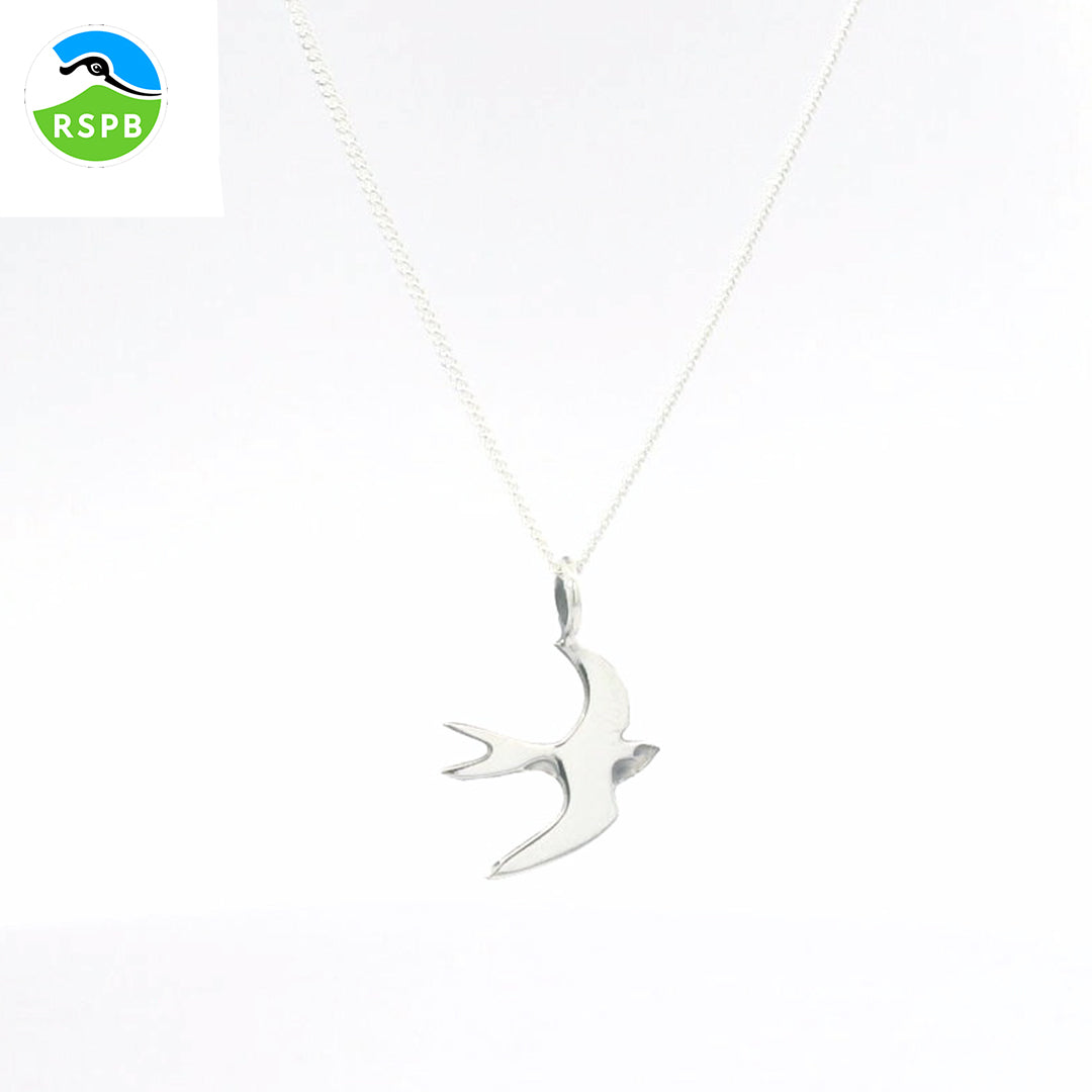 Sterling Silver Swallow Necklace