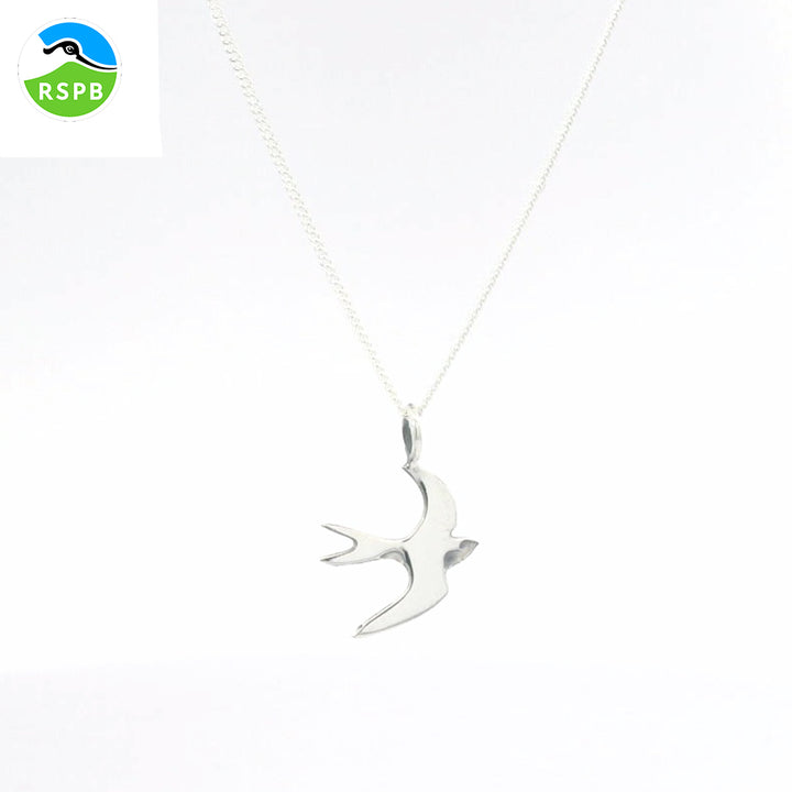 Sterling Silver Swallow Necklace