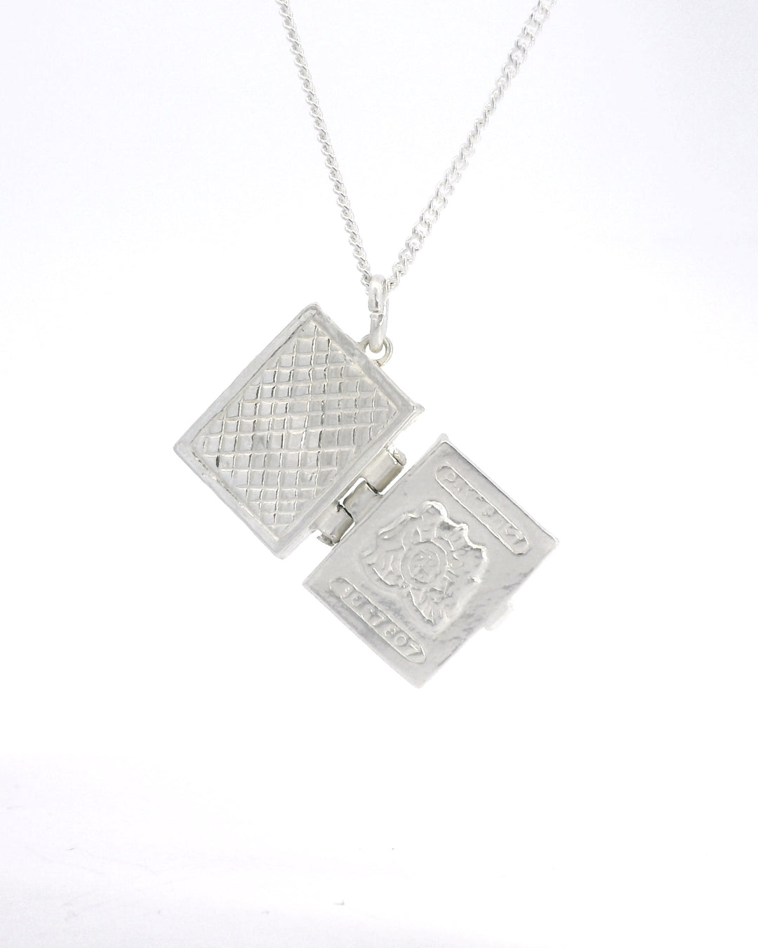 Sterling Silver Passport Locket Necklace