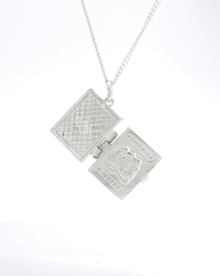 Sterling Silver Passport Locket Necklace