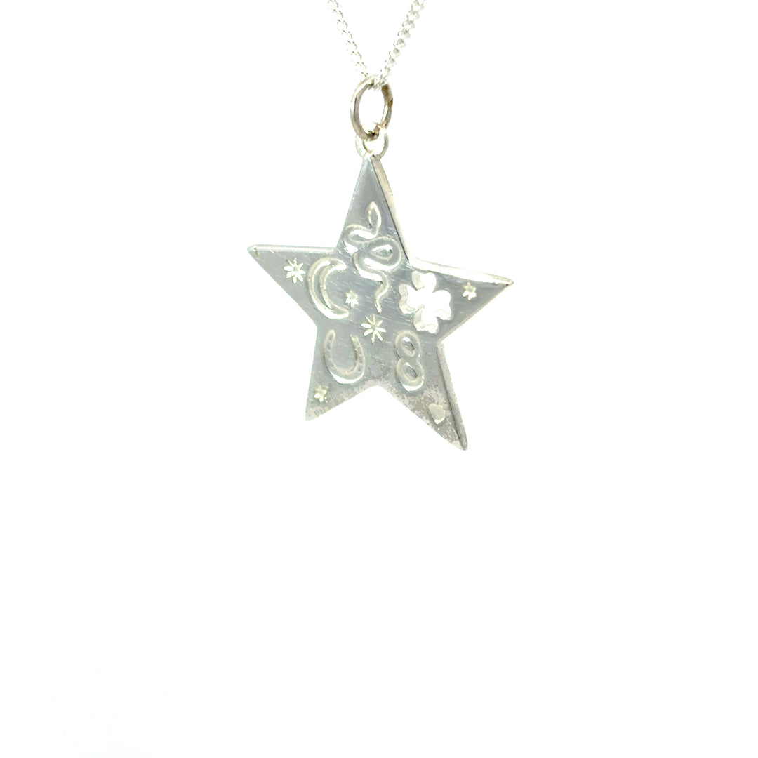 Sterling Silver Lucky Star Necklace