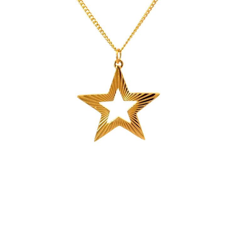 18ct Gold Vermeil Supernova Star Necklace