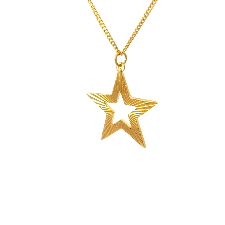 18ct Gold Vermeil Supernova Star Necklace