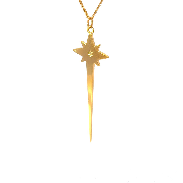 18ct Gold Vermeil North Star Necklace