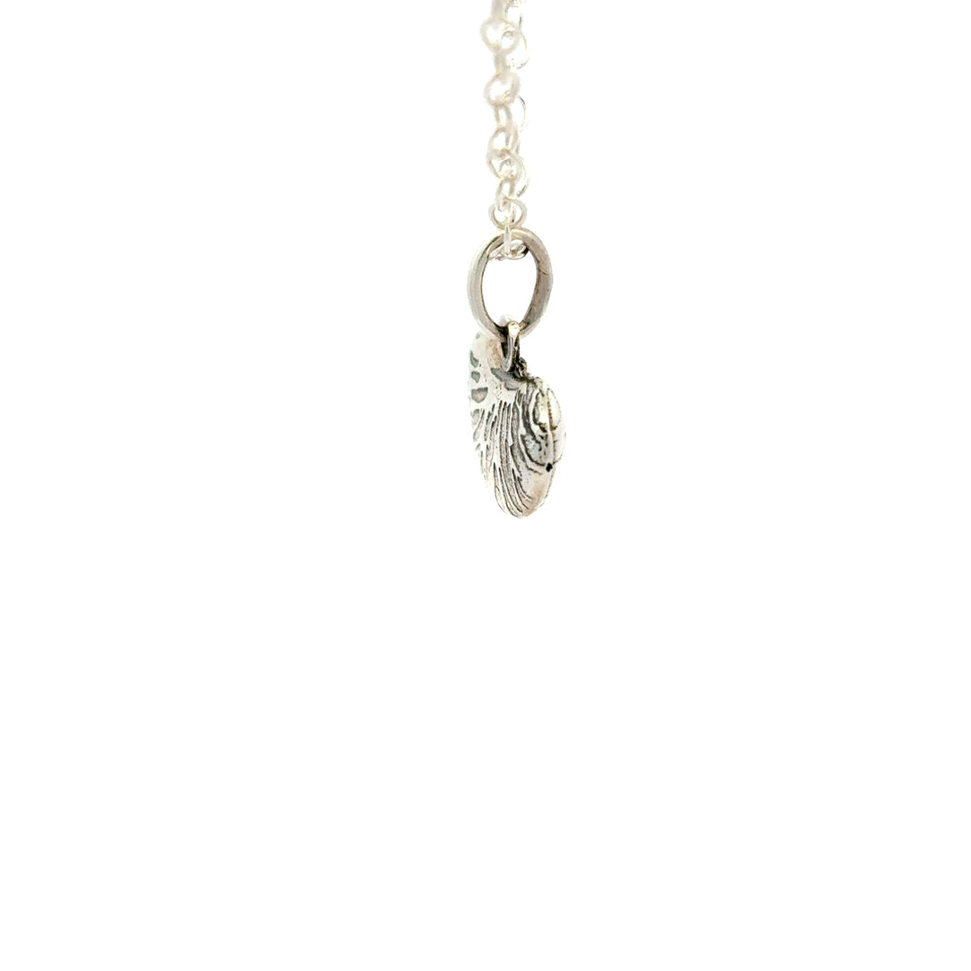 Sterling Silver Kidney Bean Necklace
