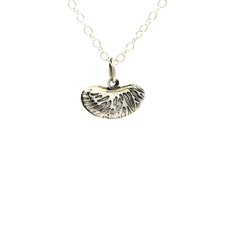 Sterling Silver Kidney Bean Necklace