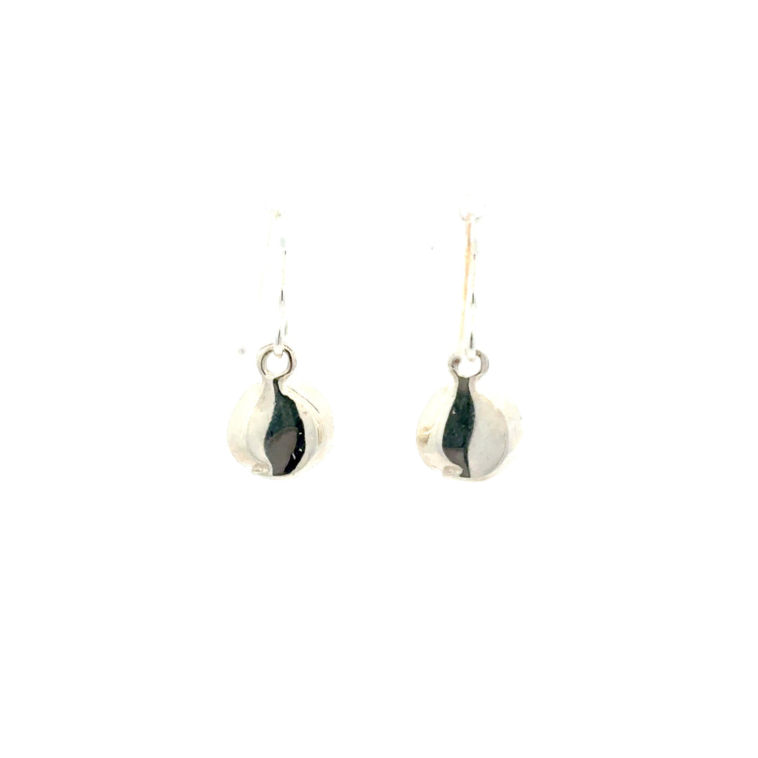 Sterling Silver Rose Drop Earrings