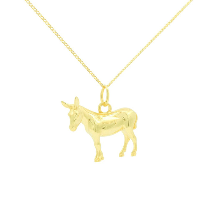 18ct Gold Vermeil Little Donkey Necklace